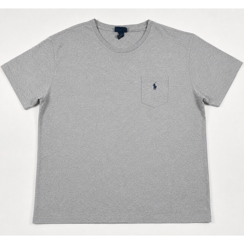 Polo Ralph Lauren Men's XXL Gray Heather Pocket T Shirt Pony Logo